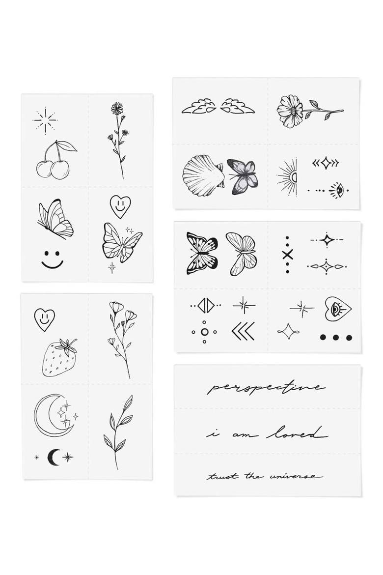 Founder's Favorite Temporary Tattoos, Alternate, color, BLACK
