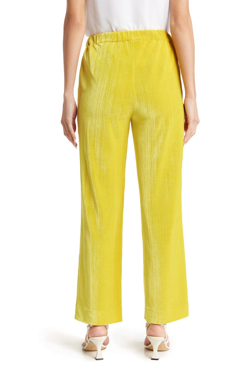St. John Collection Crushed Velvet Pants, Alternate, color,