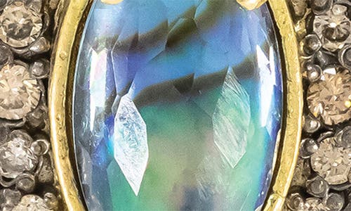 Armenta Blue Mother Of Pearl Drop Earrings In Blue