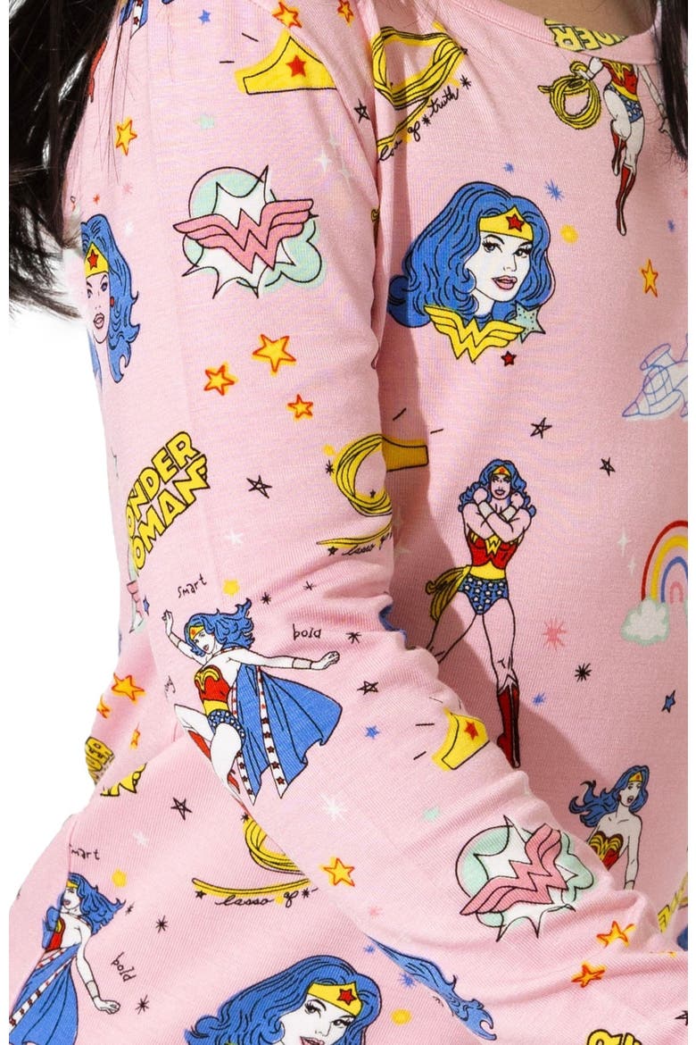 Kids' Wonder Woman Set of 2 Piece Pajamas, Alternate, color, Wonder Woman