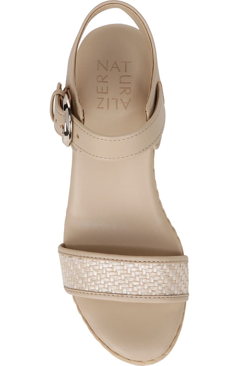 Naturalizer Stella Platform Wedge Sandal, Alternate, color, Beige Multi Fabric