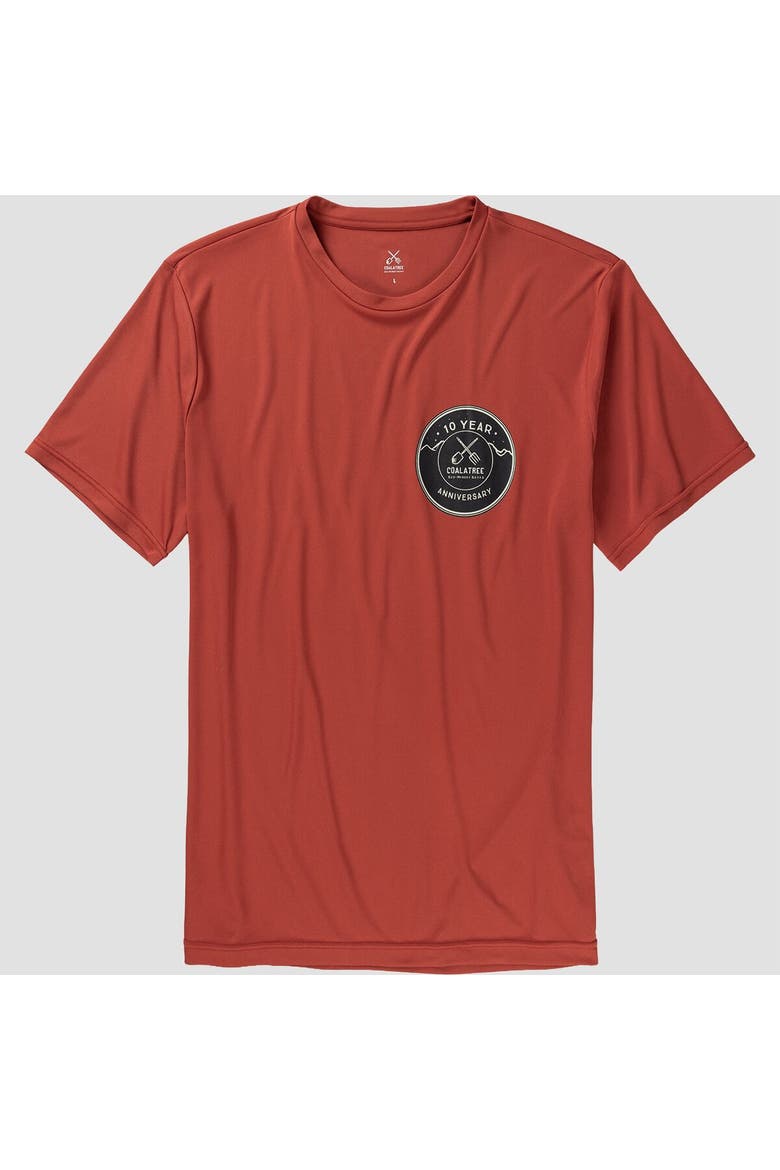 Unisex Quick Dry Short-Sleeve T-Shirt, Alternate, color, Pheasant Brick