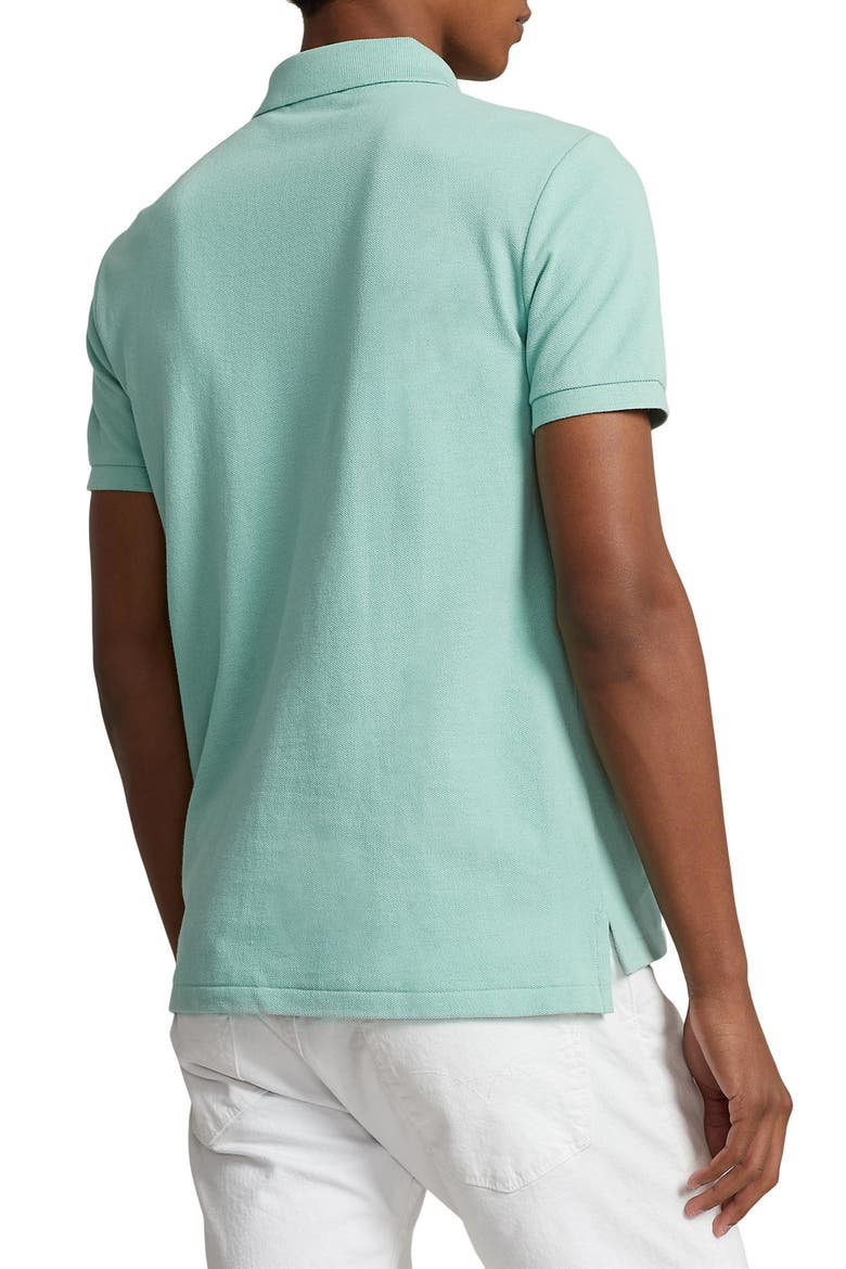 Cotton Piqué Polo, Alternate, color, CELADON/ C7580