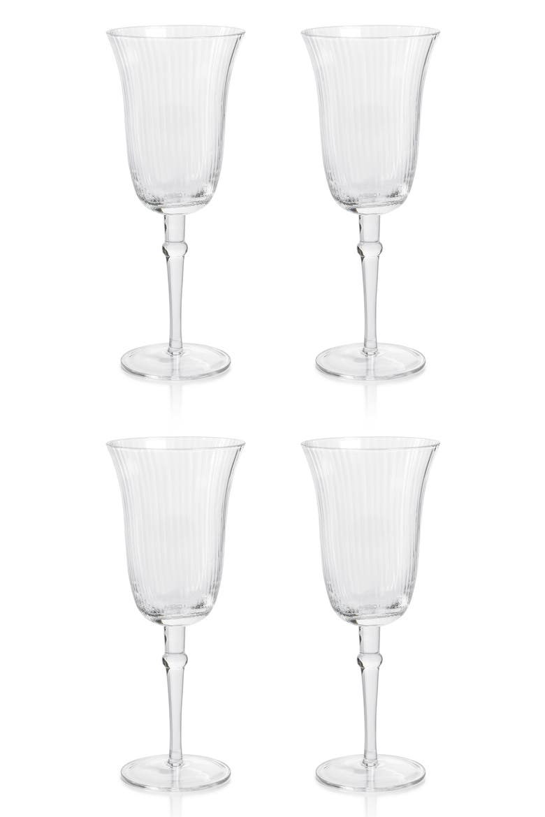 Julien Clear Optic Set of 4 Wine Glasses, Main, color, CLEAR