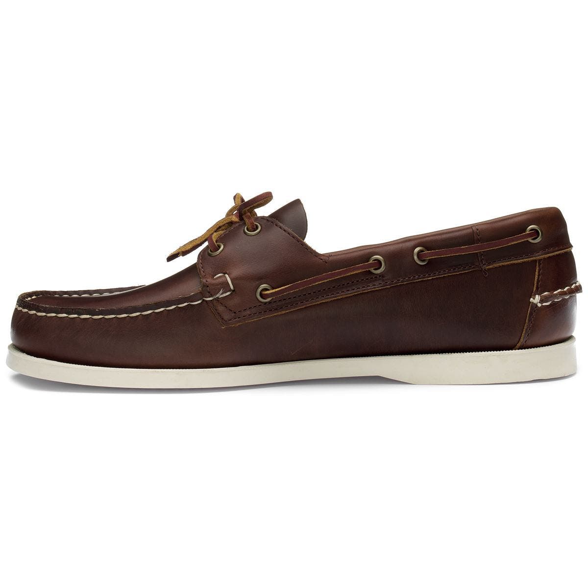 Portland Waxed Boat Shoes, Alternate, color, Brown Brunette