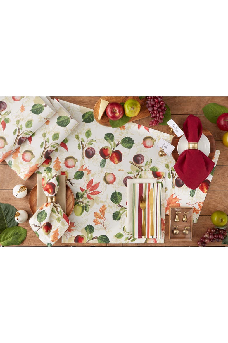 Orchard Botanical Printed Table Runner, Alternate, color, Orchard Botanical