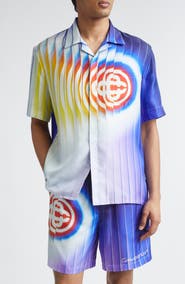 Casablanca Shockwave Silk Camp Shirt