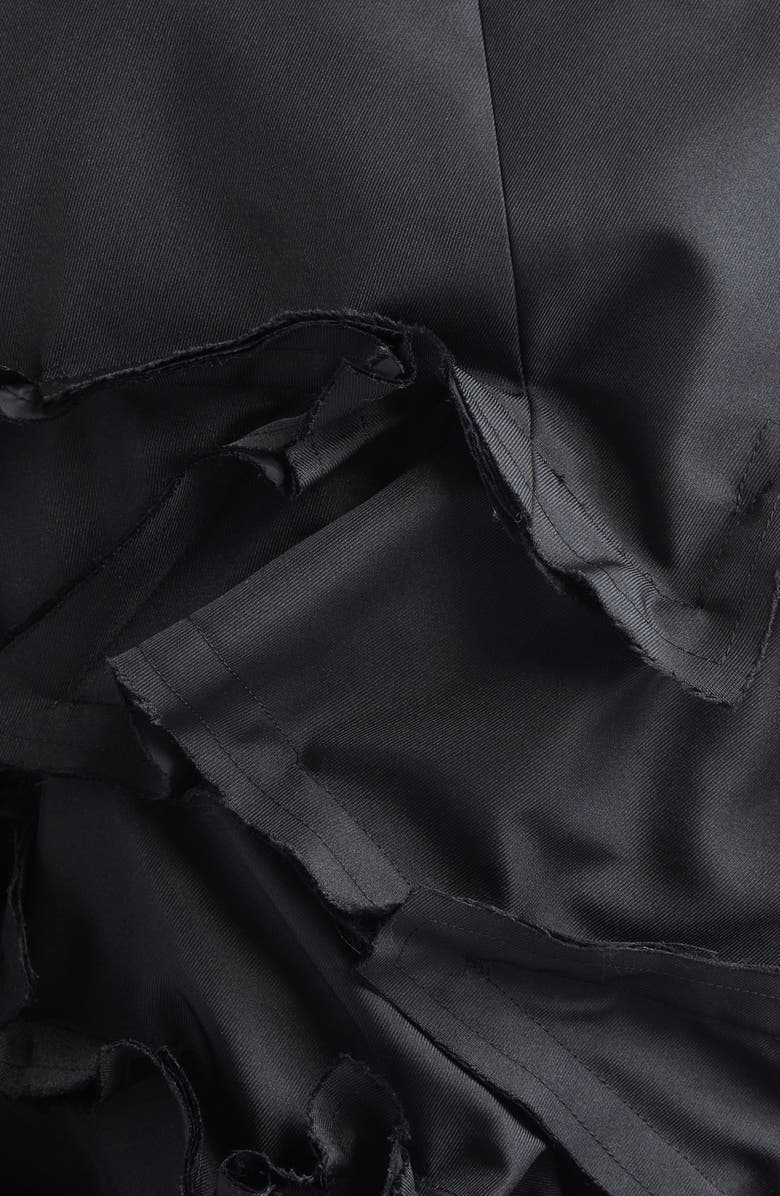 Comme des Garçons Asymmetric Single Breasted Gabardine Blazer, Alternate, color, Black