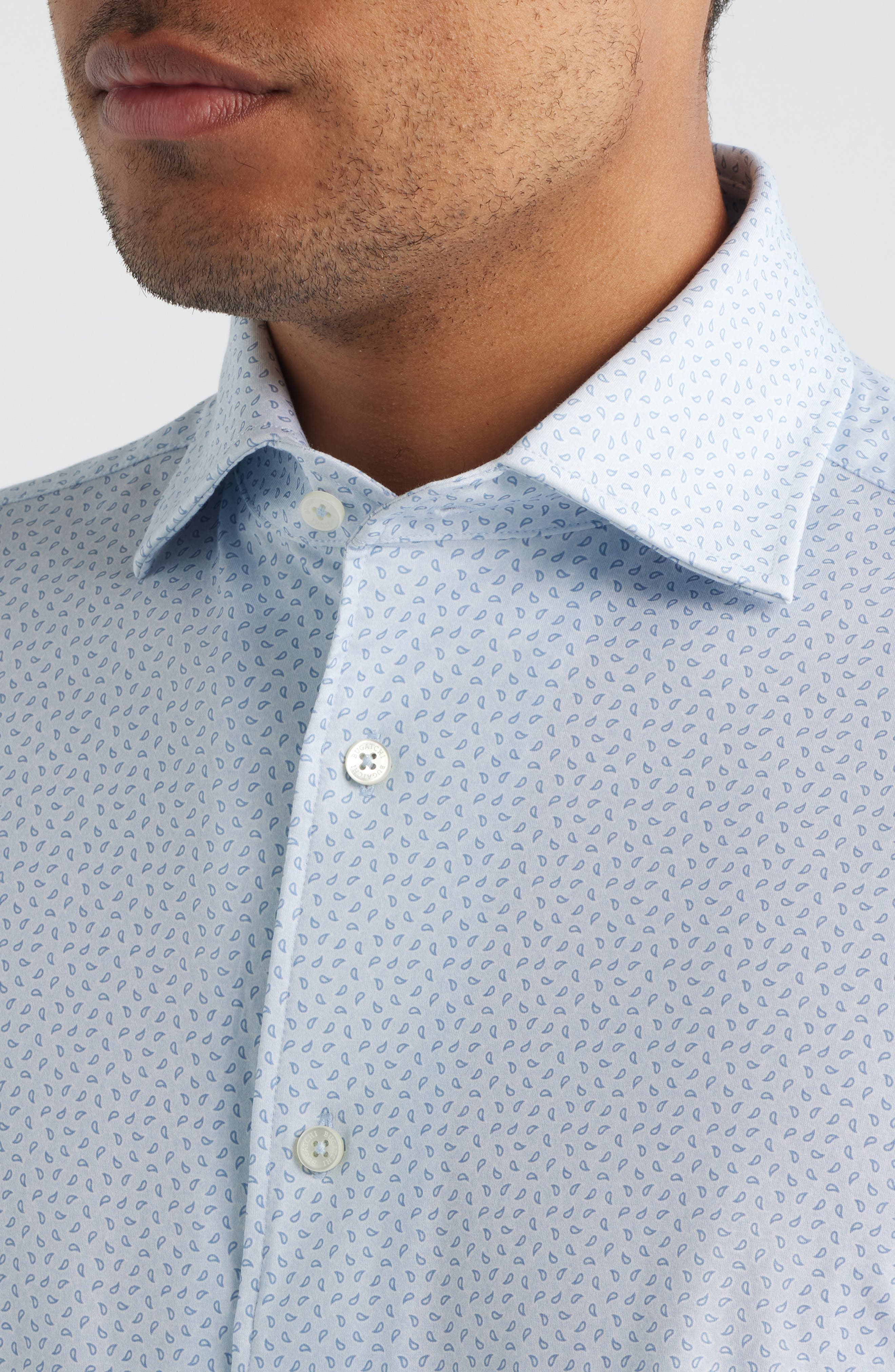 Devon OoohCotton Paisley Print Long Sleeve Button-Up Shirt - image 2
