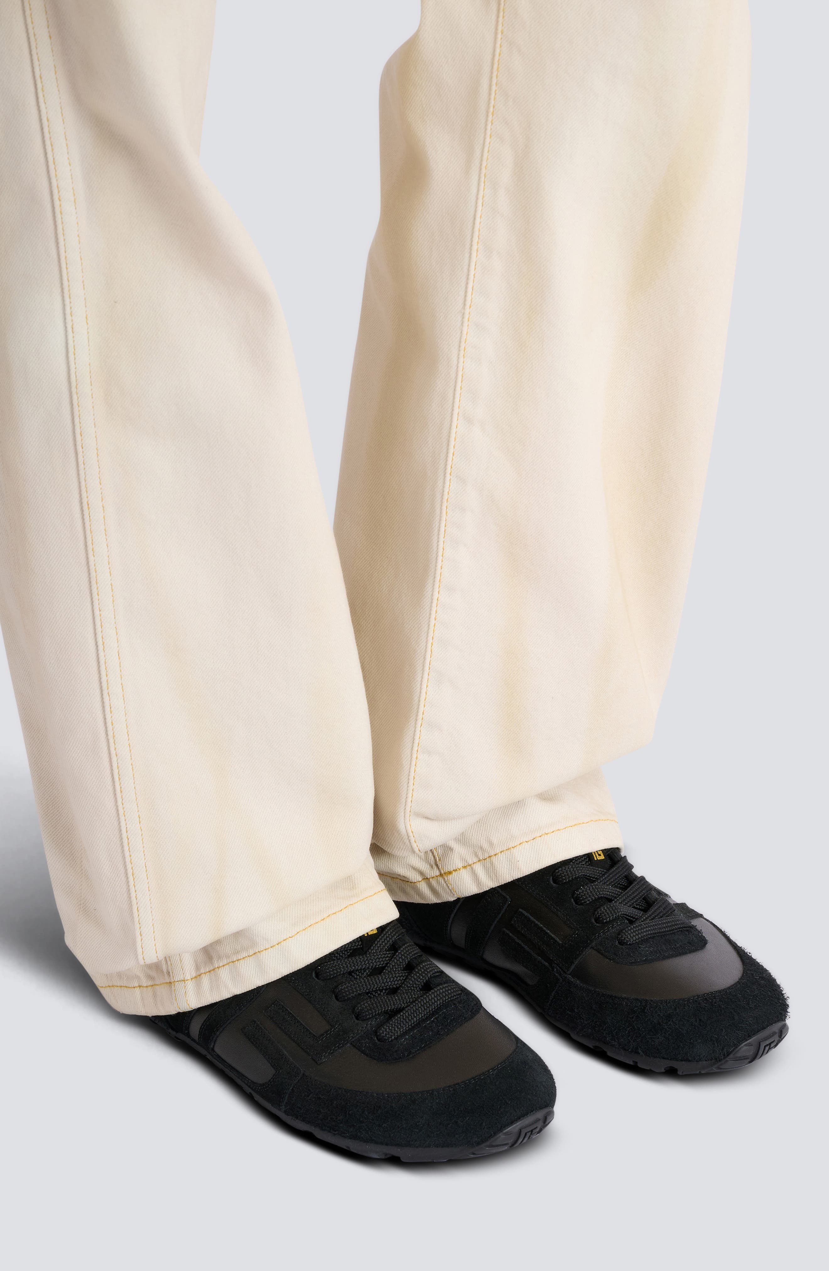 Balmain Racer 45 Low Top Sneaker, Alternate, color, 0Pa Black