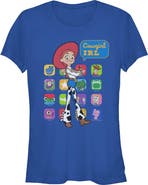 Toy Story 5 Junior's Toy Story 5 Cowgirl IRL Color Collage Graphic T-Shirt