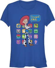 Toy Story 5 Junior's Toy Story 5 Cowgirl IRL Color Collage Graphic T-Shirt