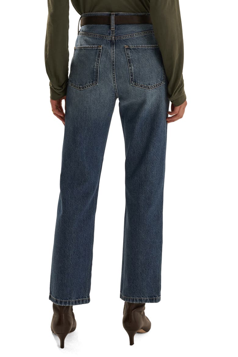 The Otto High Waist Ankle Straight Leg Jeans, Alternate, color, VINTAGE CAMPBELL