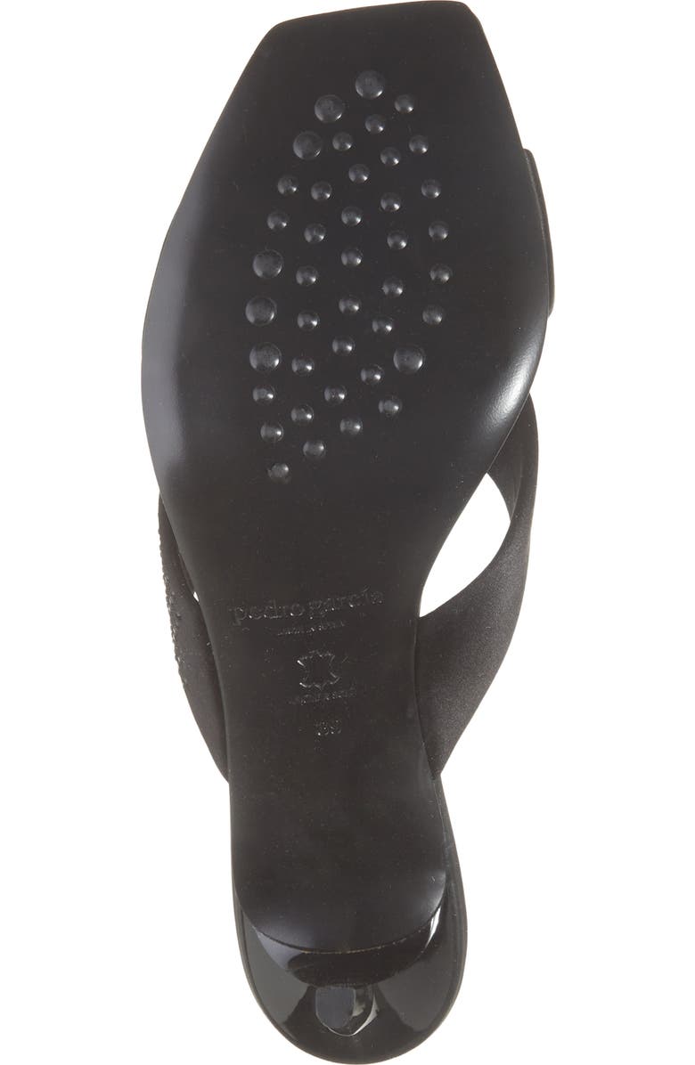 Pedro Garcia Idonna Crystal Studded Sandal, Alternate, color, Black Satin