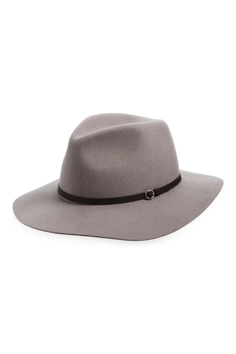Audrey Wool Felt Fedora, Main, color, TAUPE