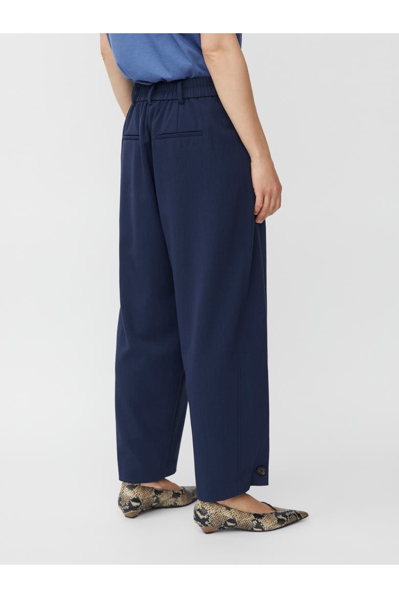 High Waisted Cropped Pants, Alternate, color, Navy Blazer