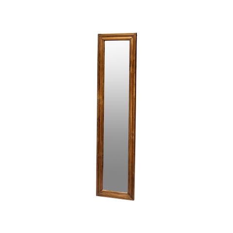 Teak Wood Figure Mirror