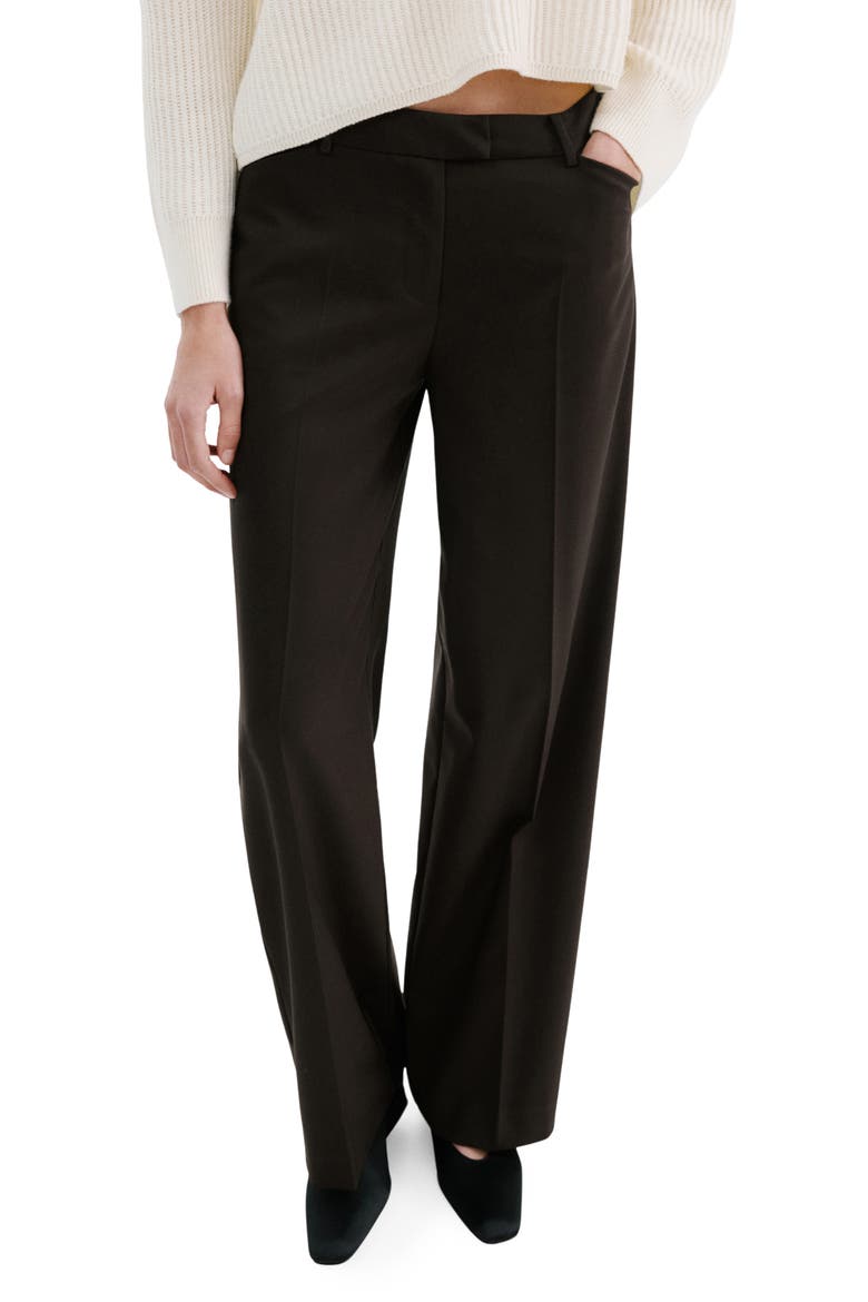 Wide Leg Pants, Main, color, BROWN