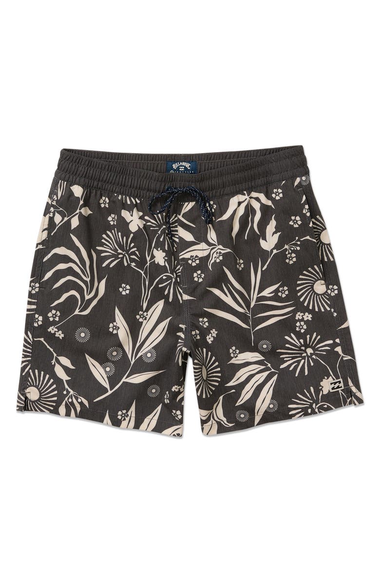 Billabong Cotton Blend Swim Shorts, Alternate, color, Dark Stone