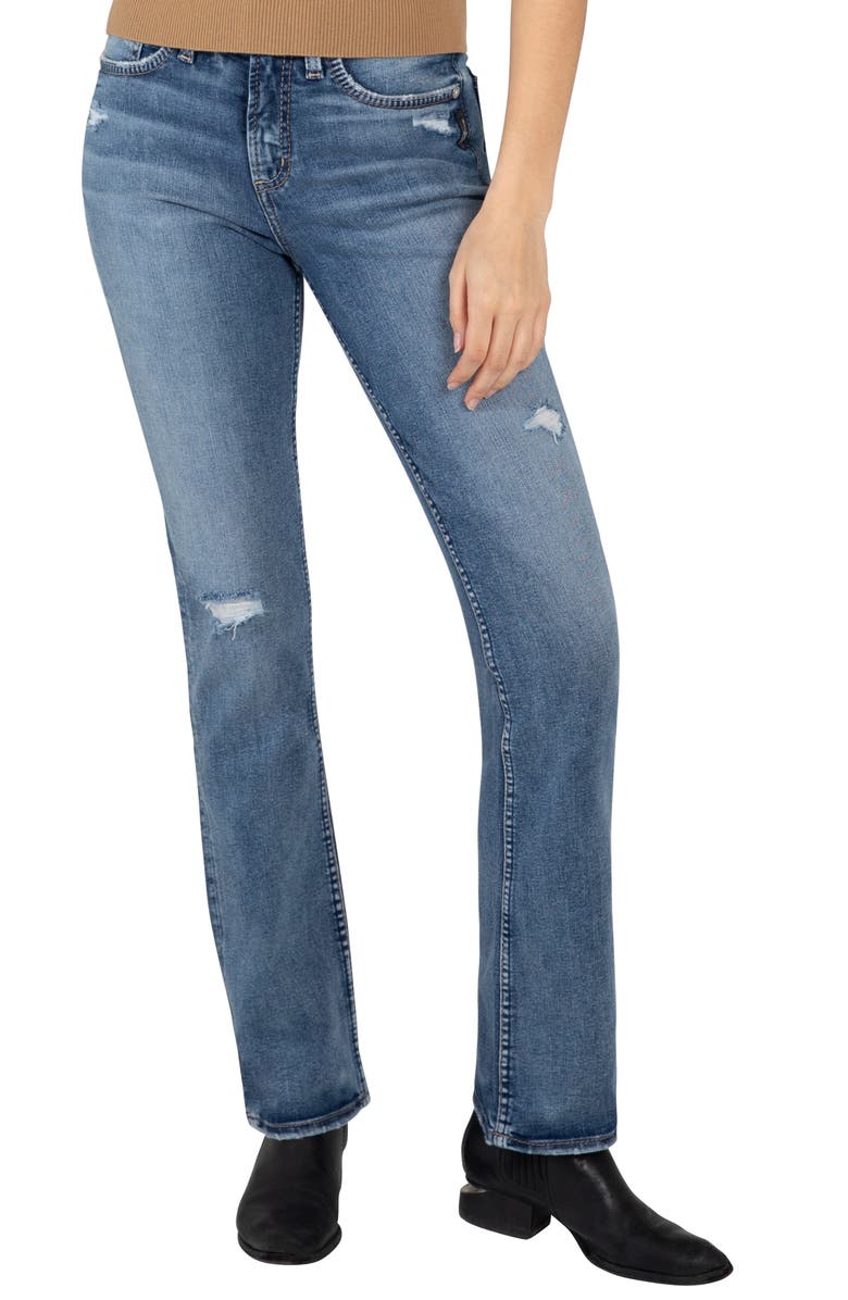 Silver Jeans Co. Avery Slim Bootcut Jeans, Main, color,