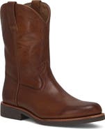 Frye Wyatt Pull On Leather Western Boot