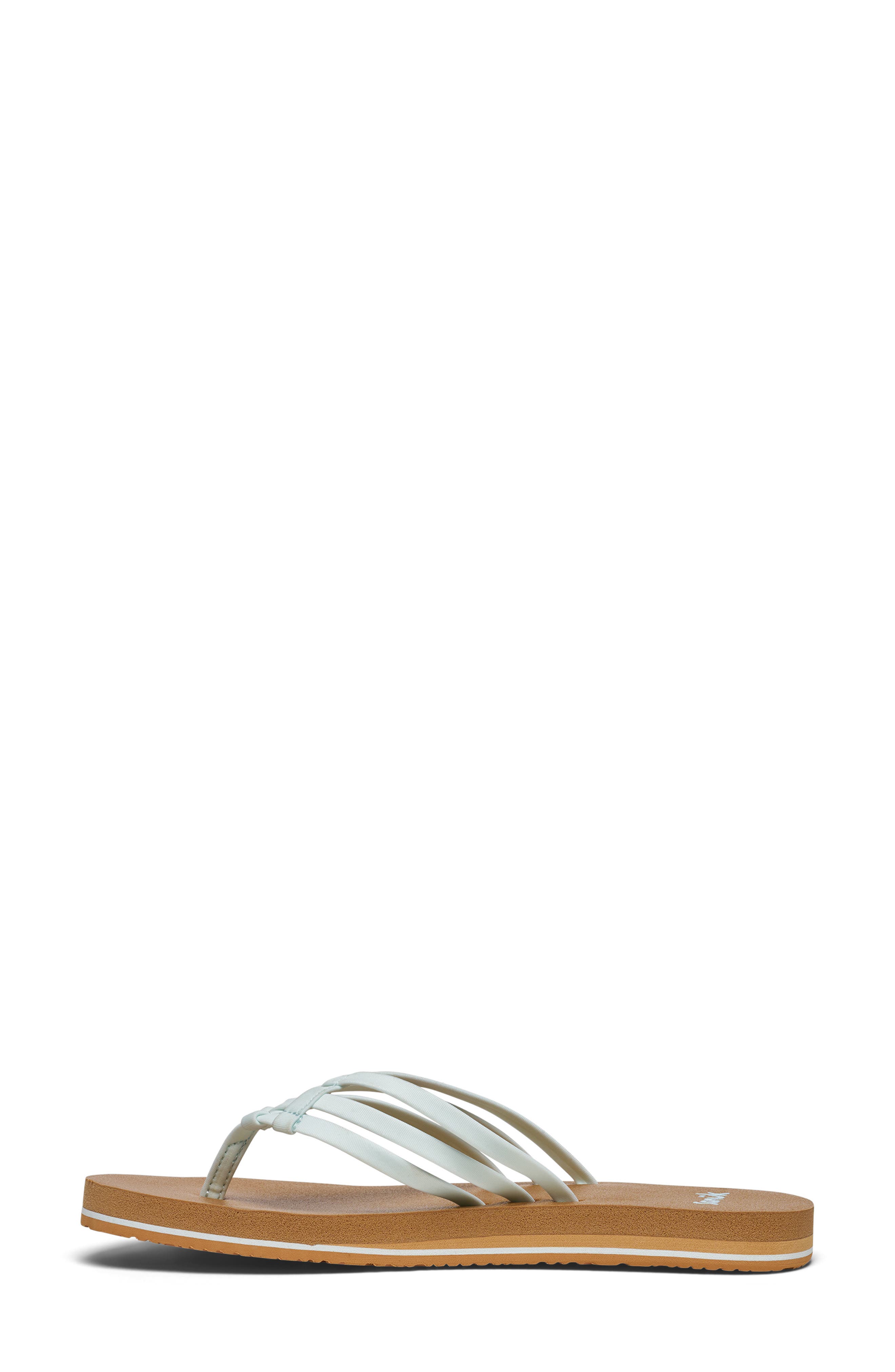 Sanuk Yoga Sandy II Flip Flop, Alternate, color, Spa Blue