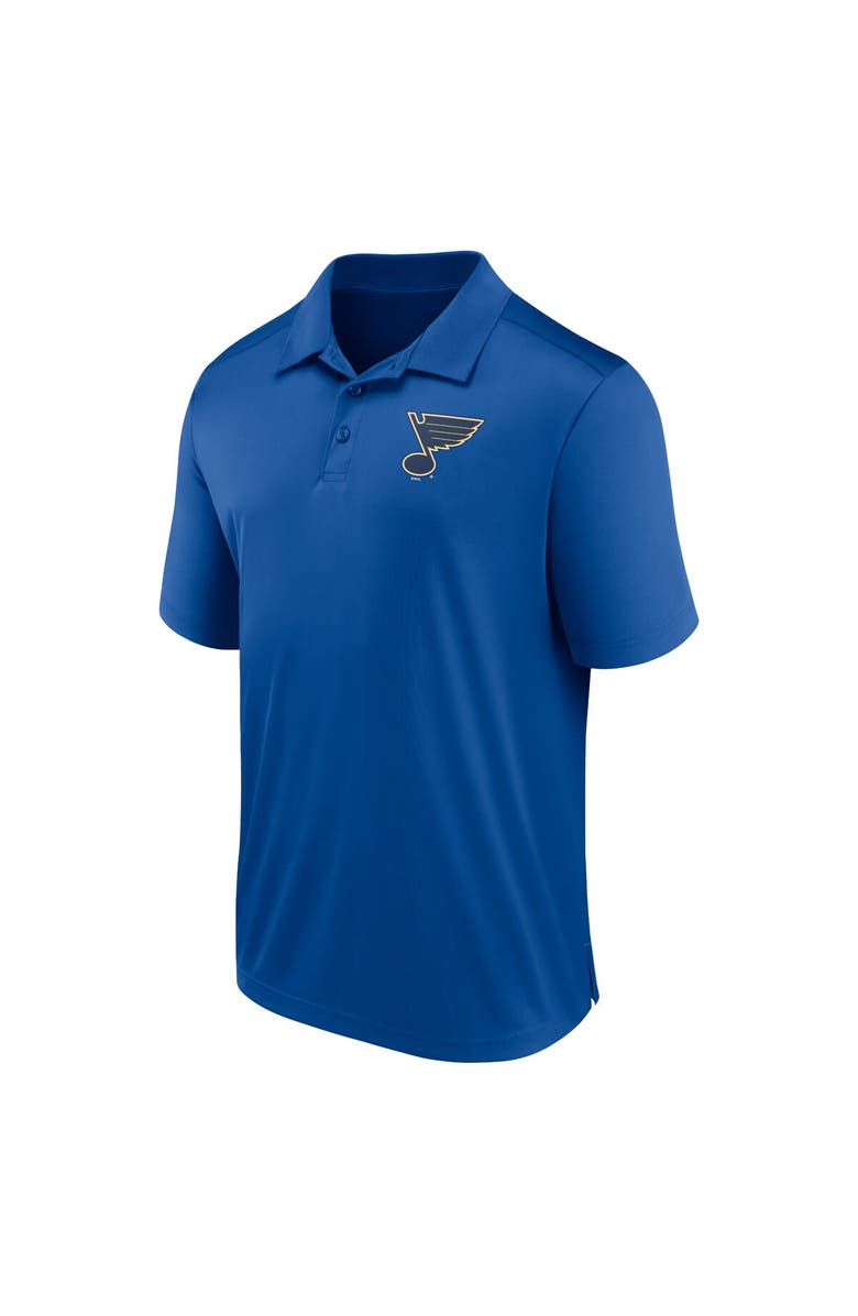 FANATICS Men's Fanatics Branded Blue St. Louis Blues Left Side Block Polo, Alternate, color, Blue