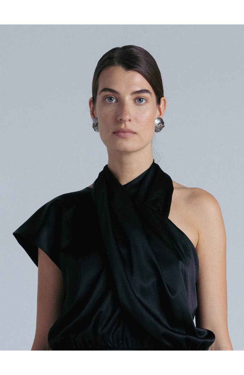 Alas Danielle Silk Blouse, Main, color, Black