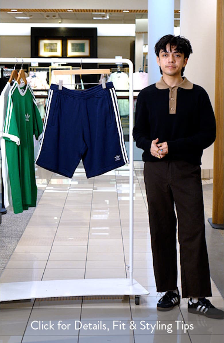 Adicolor 3-Stripes Cotton French Terry Shorts, sales video thumbnail