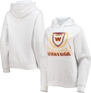 WEAR by Erin Andrews Women's WEAR by Erin Andrews White Washington Commanders Fleece Pullover Hoodie