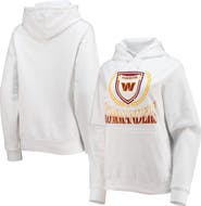 WEAR by Erin Andrews Women's WEAR by Erin Andrews White Washington Commanders Fleece Pullover Hoodie