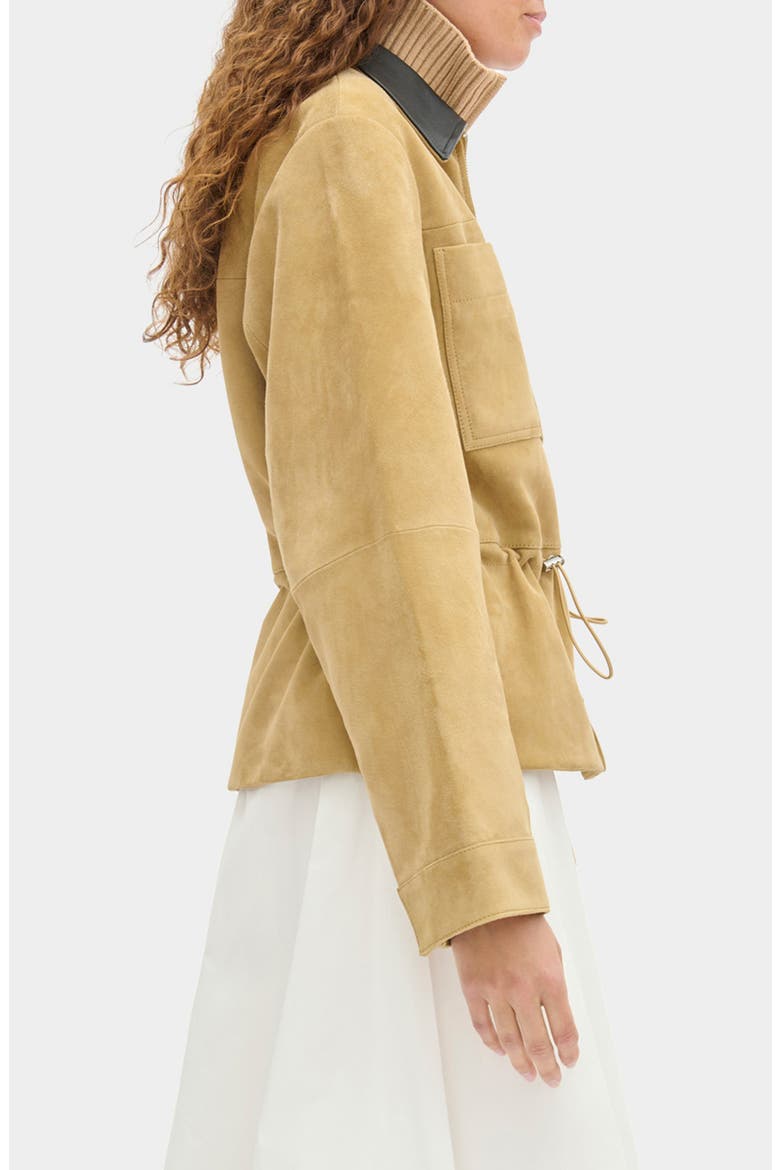Mavis Suede Jacket, Alternate, color, CAMEL