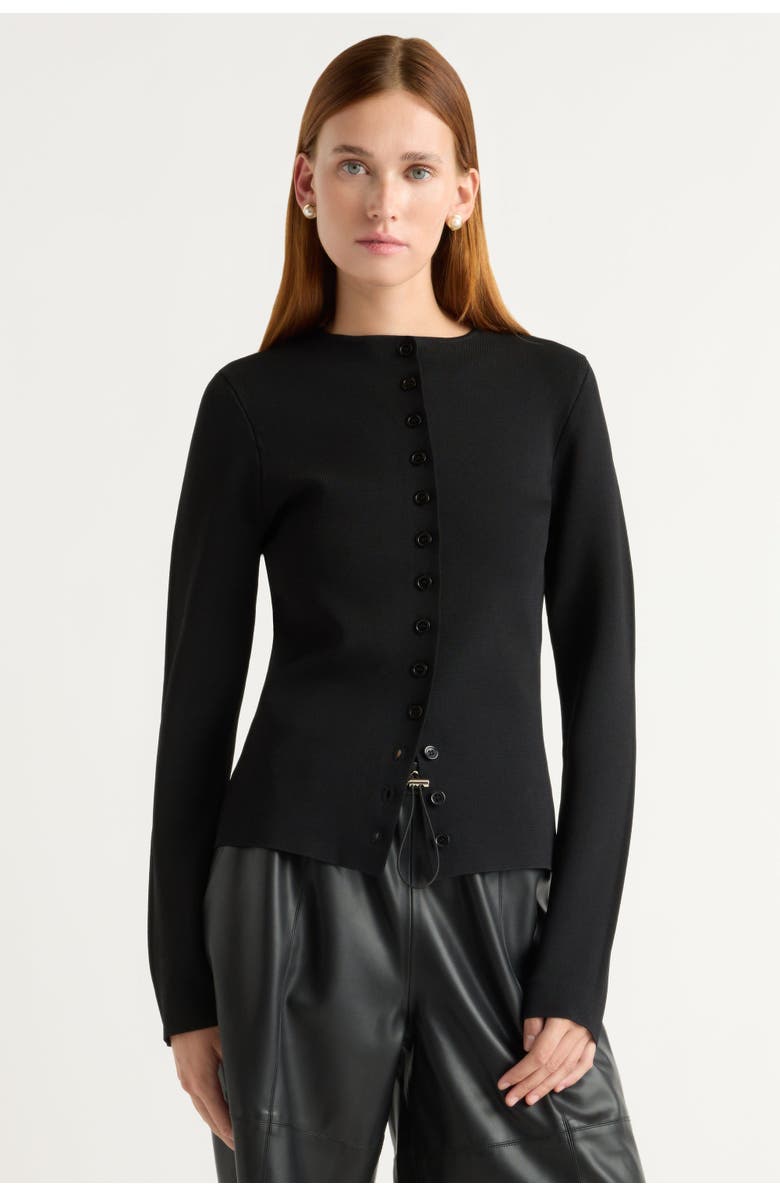 Modern Citizen Charla Button Crew-Neck Sweater, Main, color, 