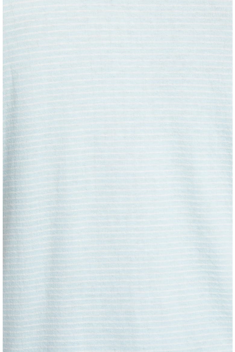 Pinstripe Short Sleeve Polo, Alternate, color, BLUE ORYDALIS WHITE STRIPE
