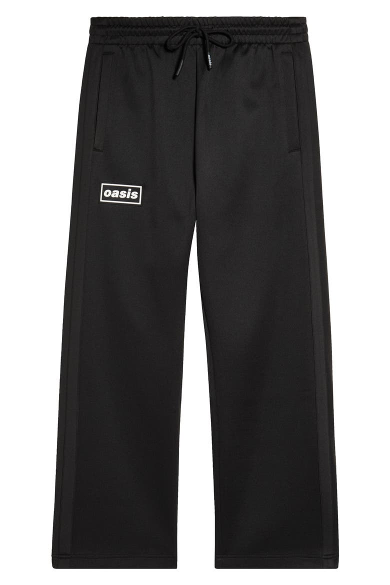 x Oasis Forever Track Pants, Alternate, color, BLACK