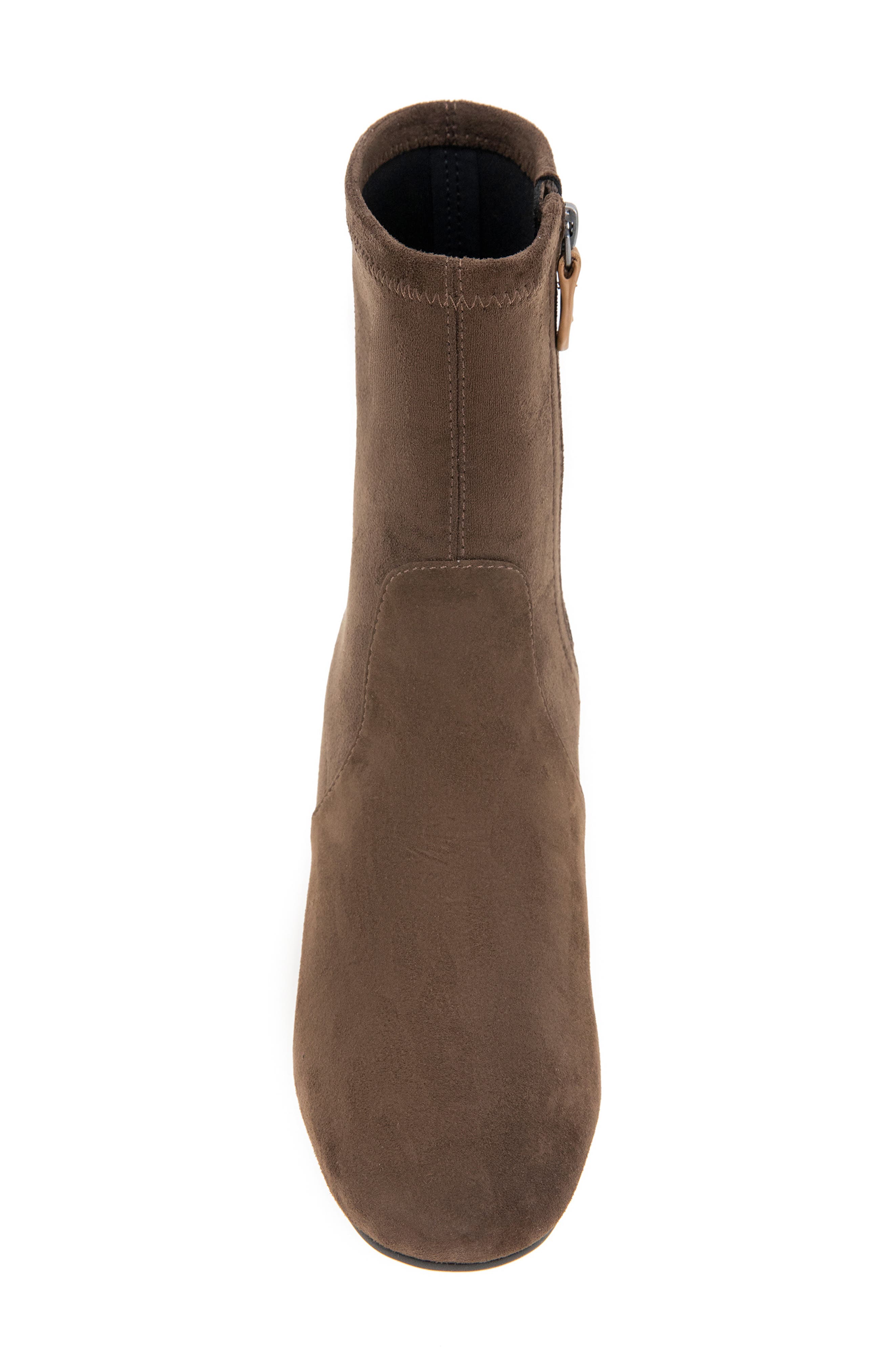 Elly Bootie, Alternate, color, CHOCOLATE SUEDE