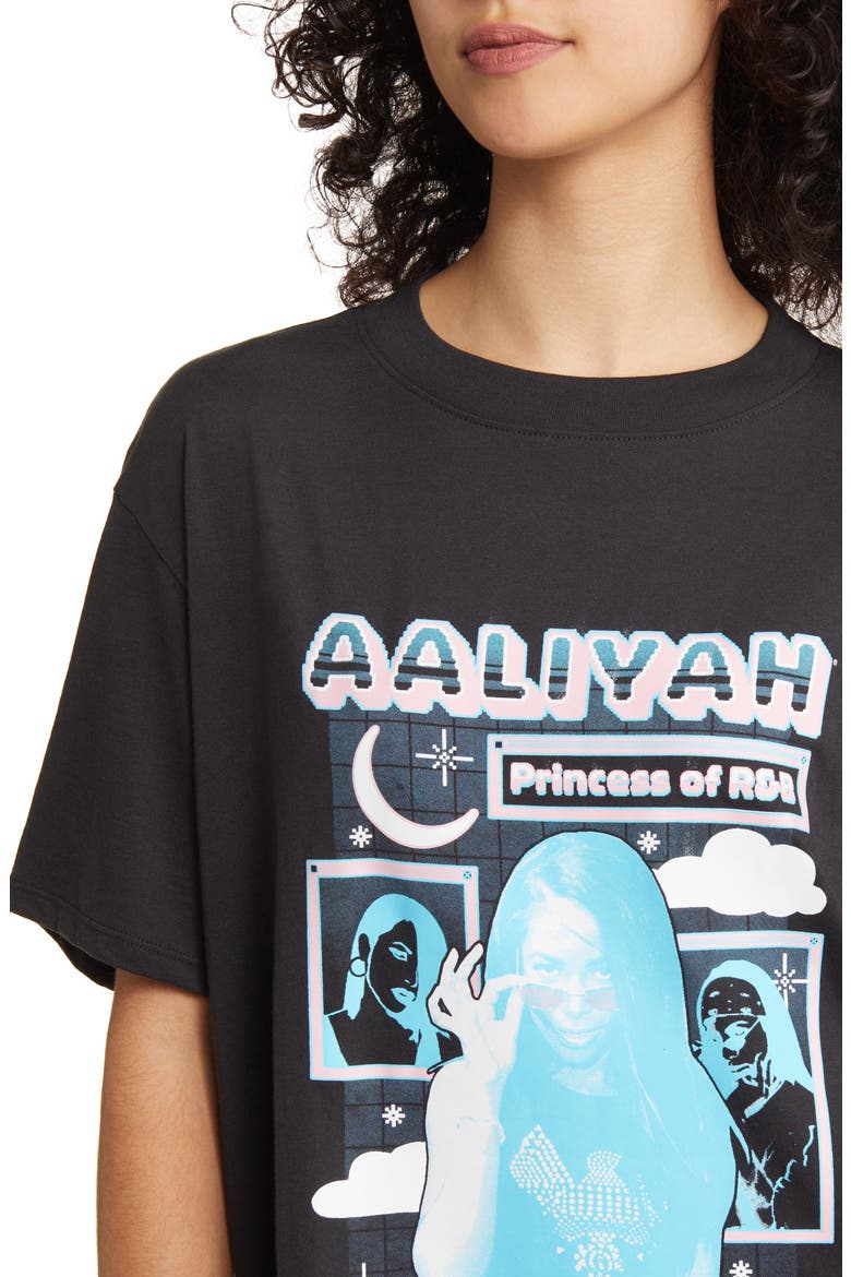 Retro Graphic Short Sleeve Sleep Shirt, Alternate, color, BLACK GRAPHIC NOSTALGIA
