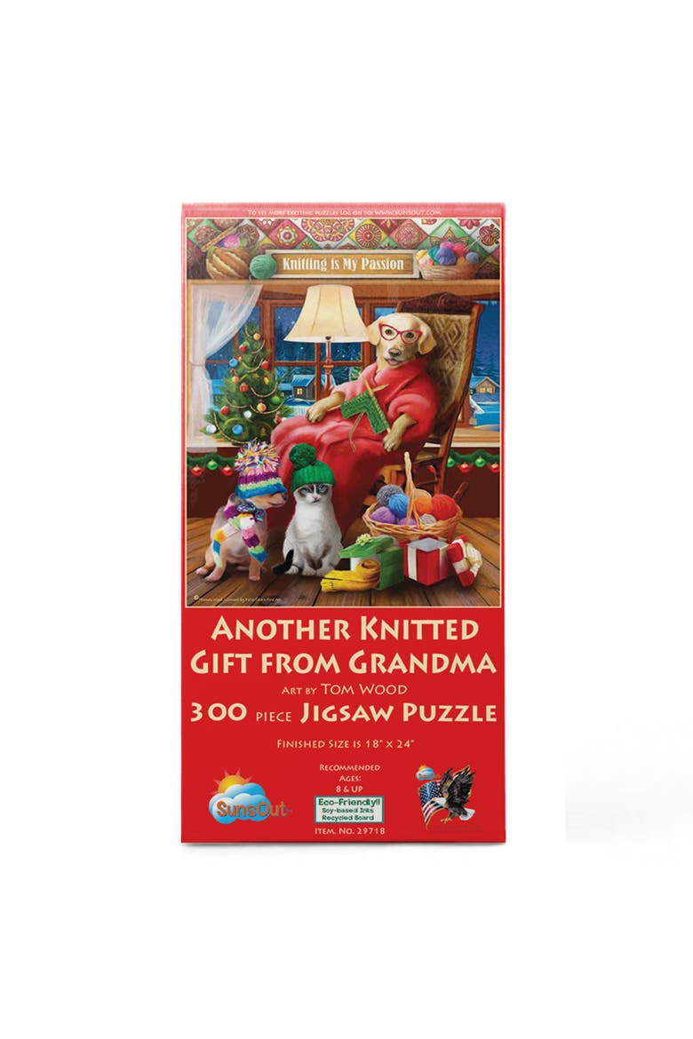 Another Knitted Gift from Grandma 300 piece Jigsaw Puzzle for Adults, Alternate, color, Multicolor