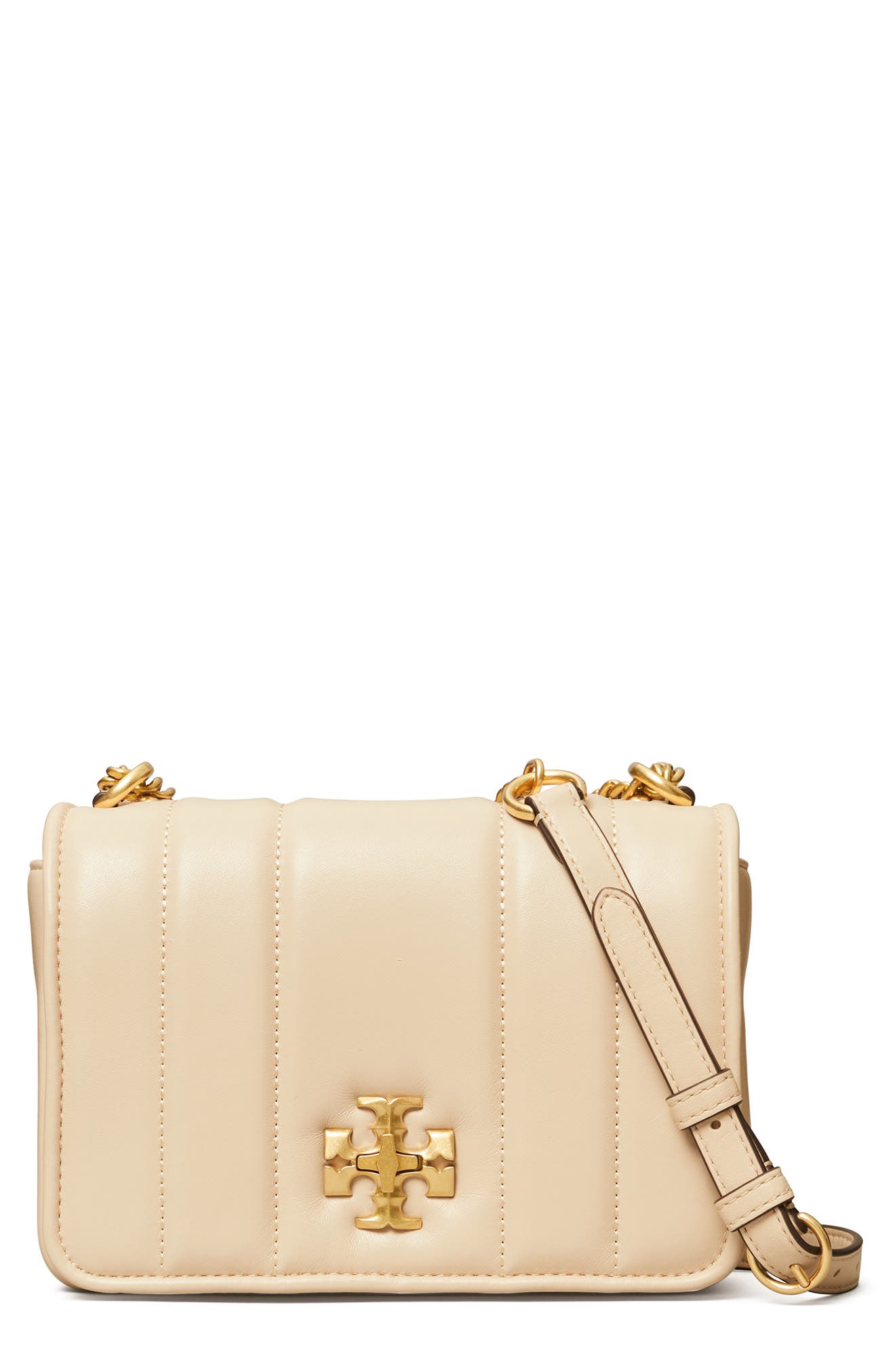 Kira Chain Shoulder Bag, Main, color, BRIE / ROLLED GOLD