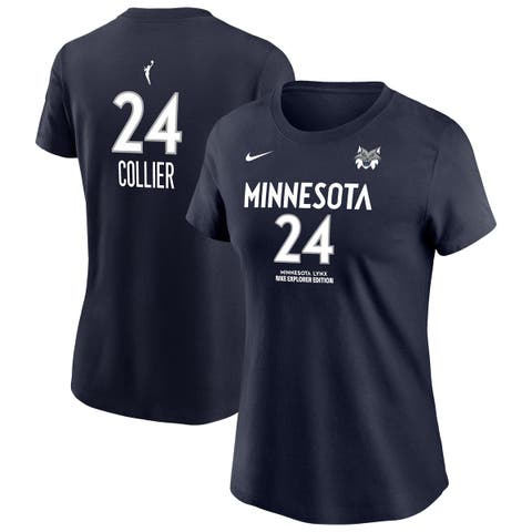 Women's Nike Napheesa Collier Navy Minnesota Lynx Name & Number Explorer Edition T-Shirt