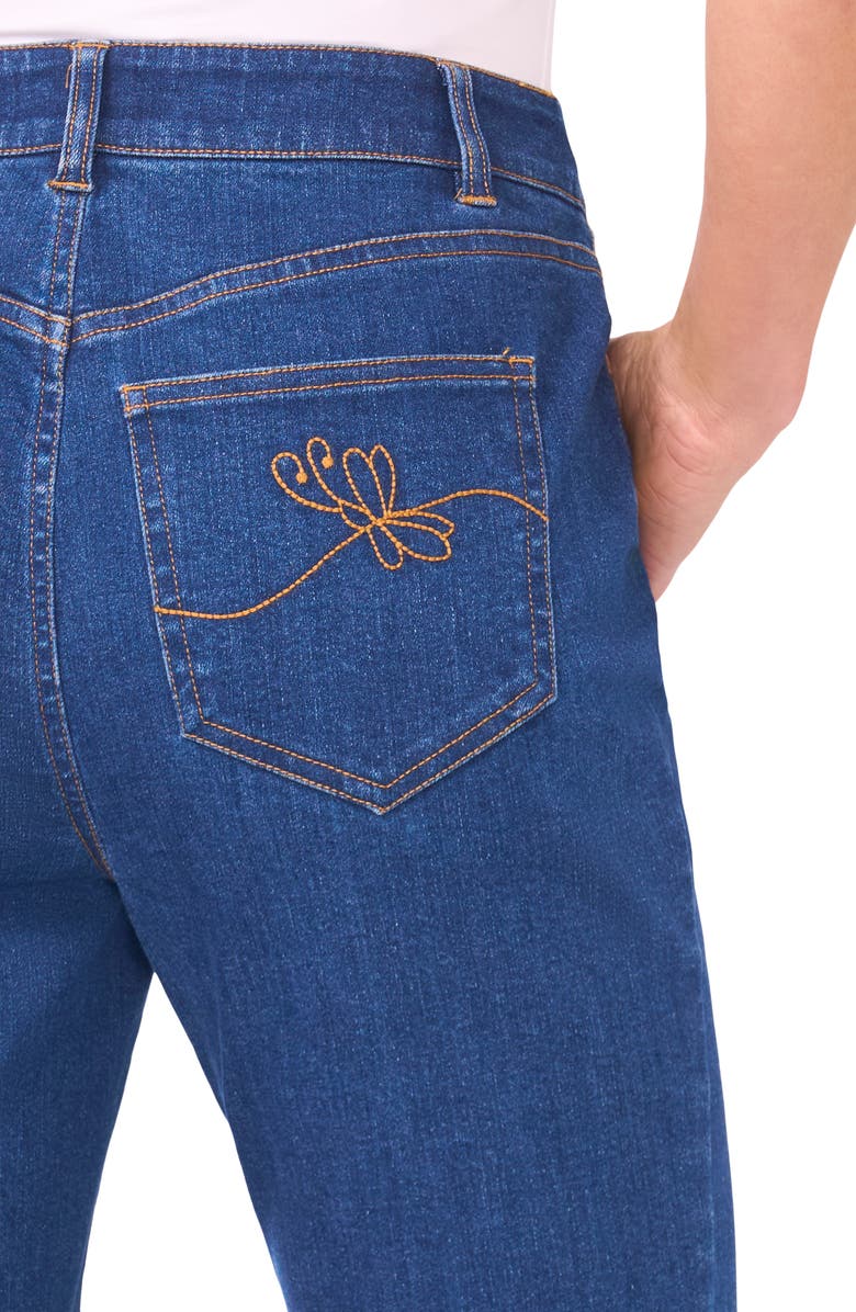 CeCe High Waist Flare Leg Ankle Jeans, Alternate, color, Rivera Blue