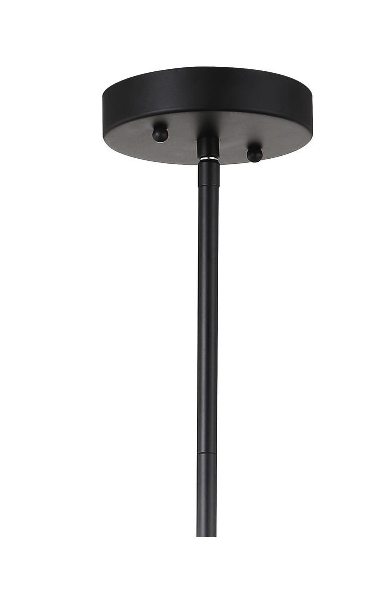 JONATHAN Y Gigi Metal/Crystal Adjustable LED Drop Chandelier, Alternate, color, Black