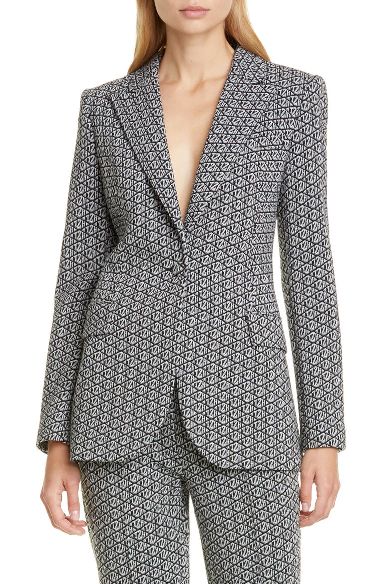 Tommy x Zendaya Monogram Blazer (Nordstrom Exclusive), Main, color, TZH MONOGRAM