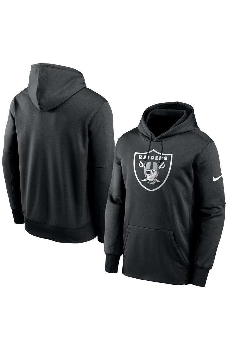 Nike Men's Nike Black Las Vegas Raiders Big & Tall Fan Gear Prime Logo Fleece Performance Pullover Hoodie, Main, color, 