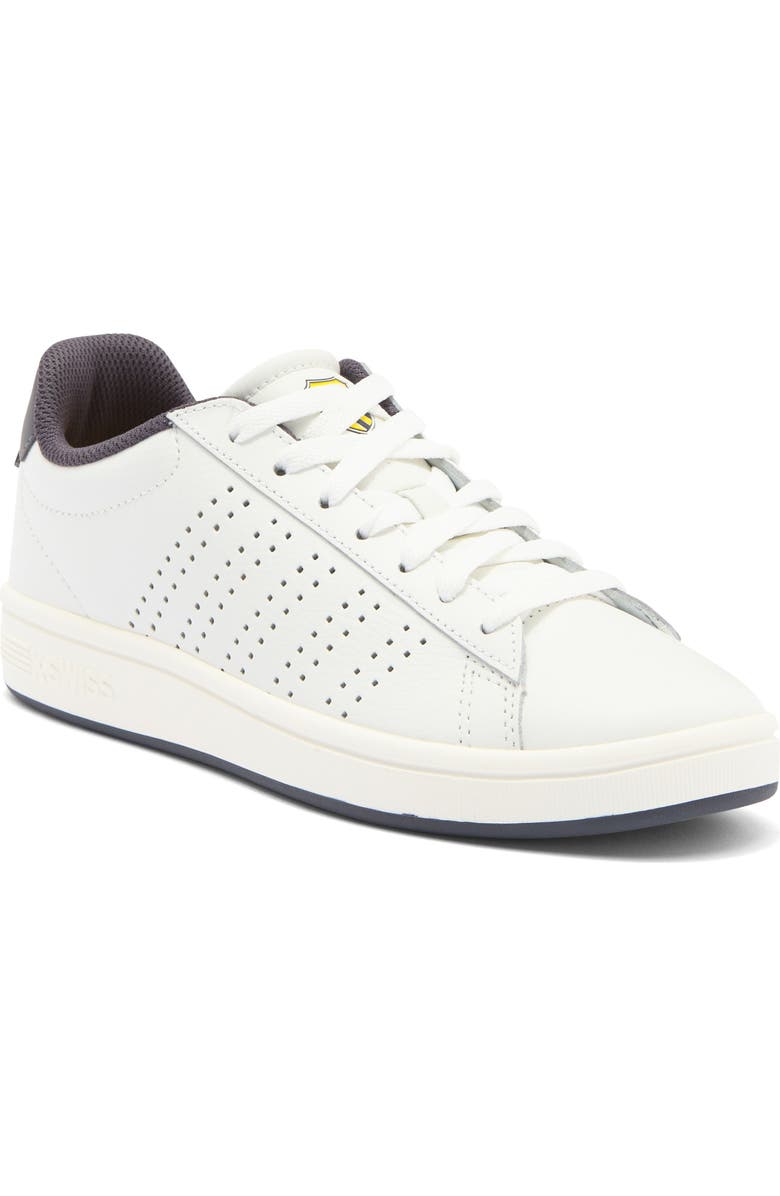 K-Swiss Court Base II Sneaker, Main, color, Blanc/Asphalt/Dandelion