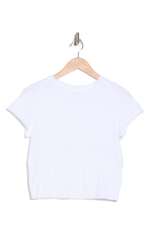 Free People Protagonist Stretch Cotton Baby Tee In Ivory