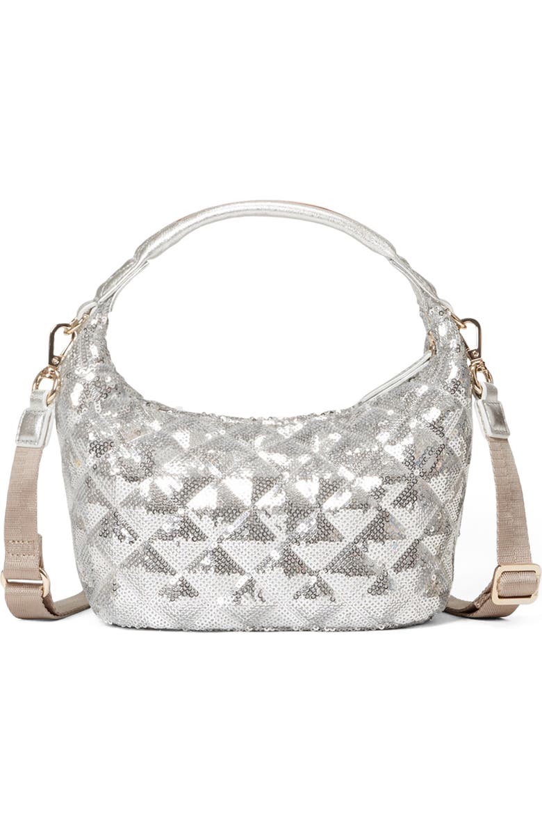 MZ Wallace Mini Metro Sequin Top Handle Bag, Alternate, color,