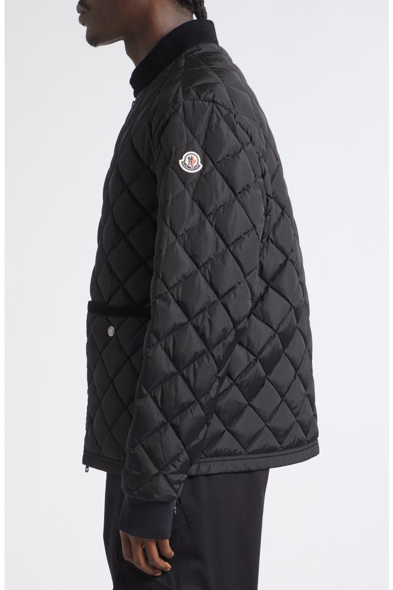 Eclal Quilted Jacket, Alternate, color, BLACK