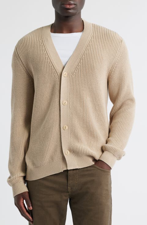ALEX CRANE Bay Organic Cotton V-Neck Cardigan | Nordstrom