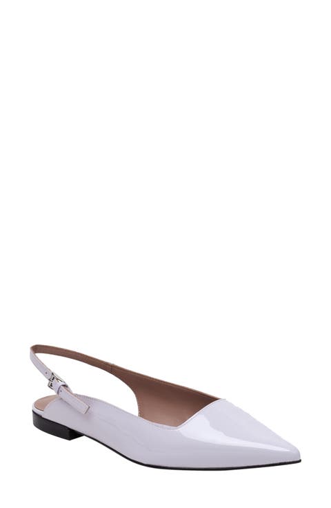 Caia Pointed Toe Slingback Flat (Women)